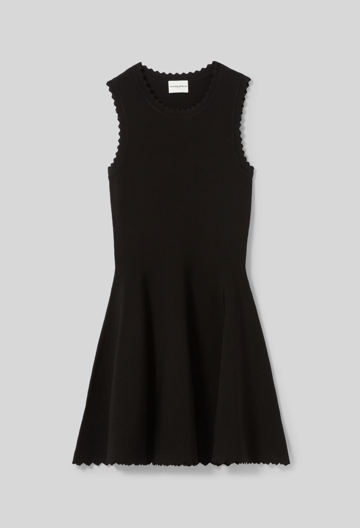 Robe courte patineuse fine maille