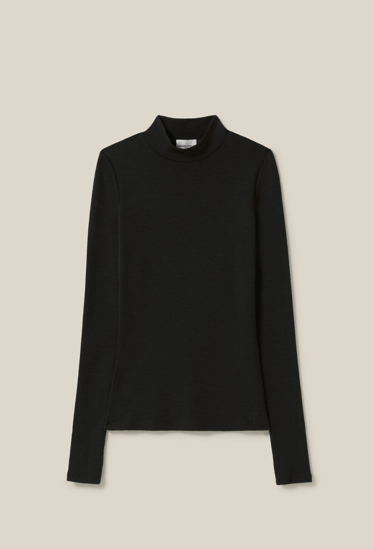 Wool top with long sleeves