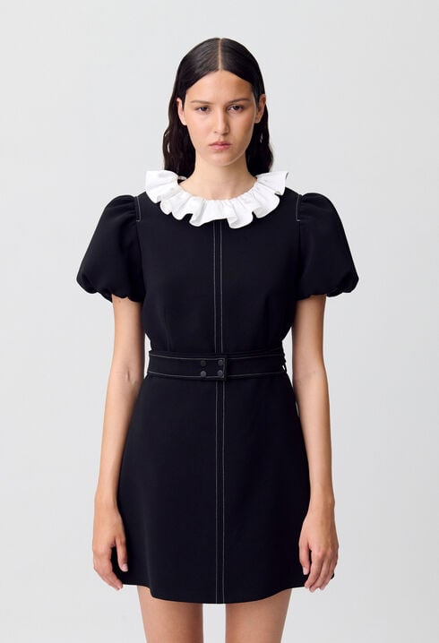 Robe courte col