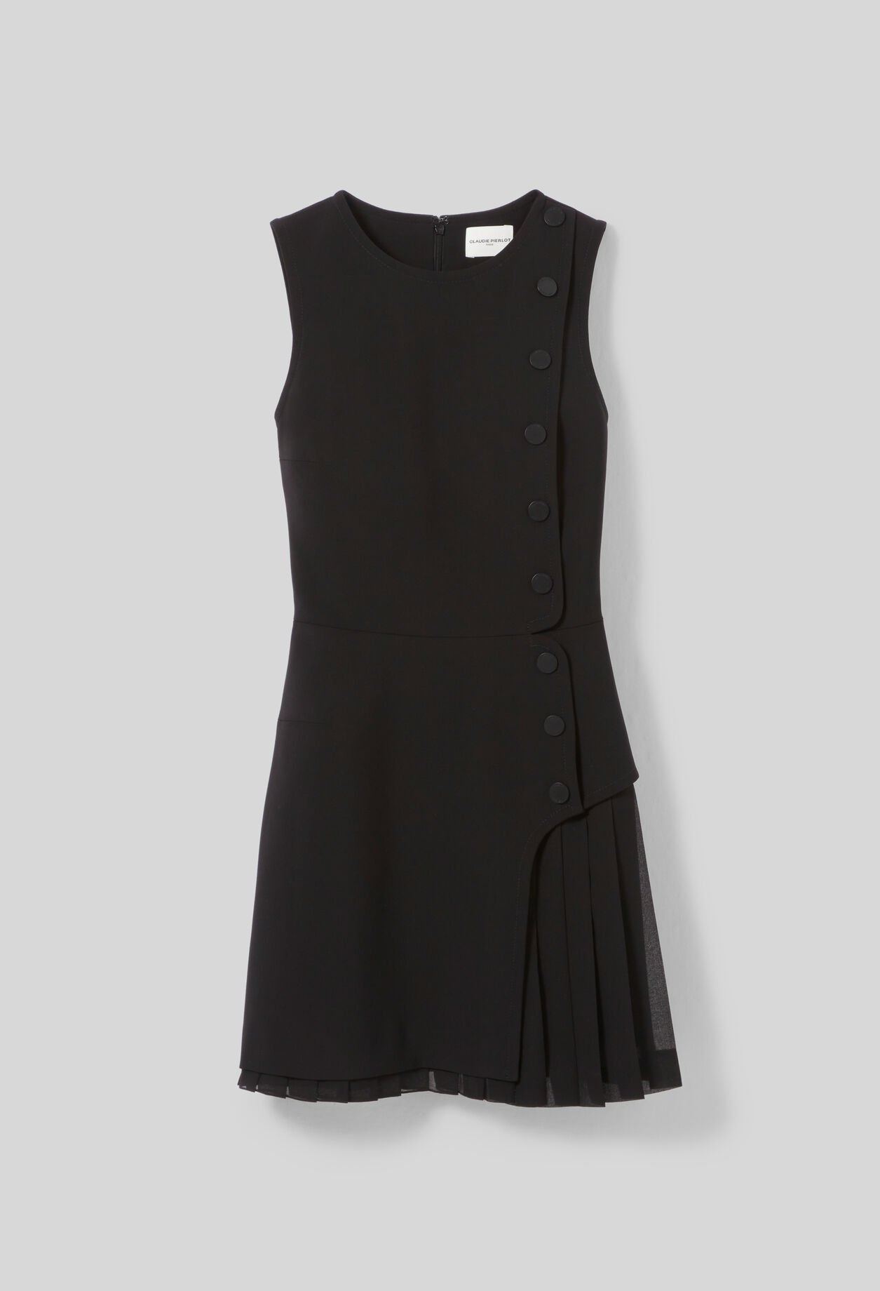 Pleated Mini Dress