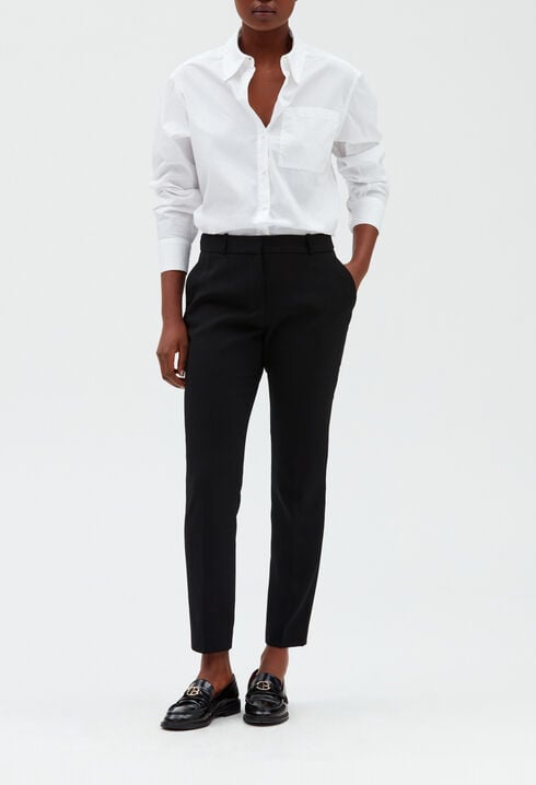 Plain coloured tailored trousers