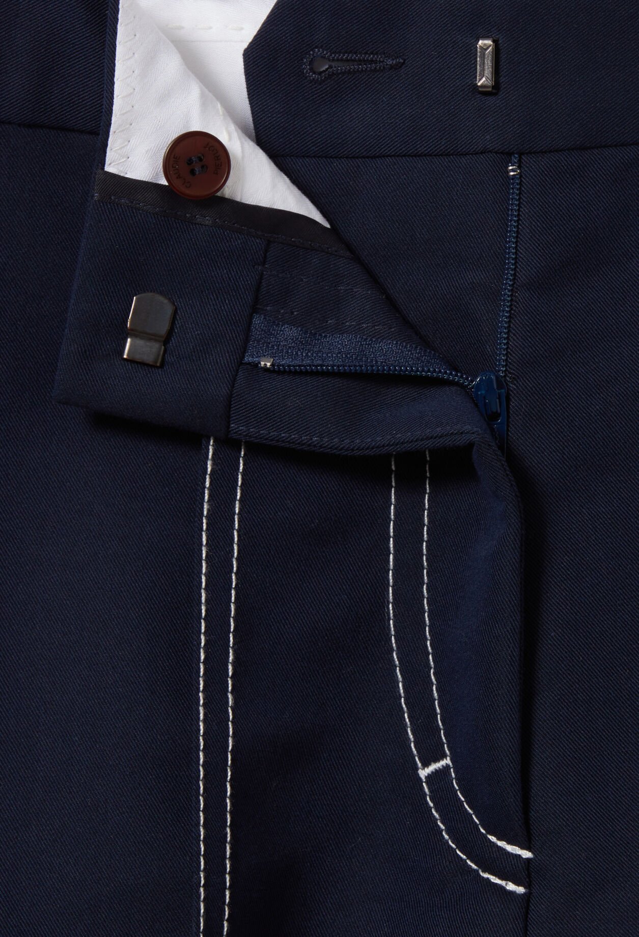 Pleated Contrast Shorts