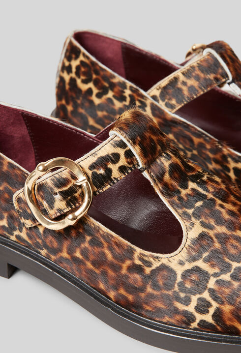 Leopard Leather Baby Shoes