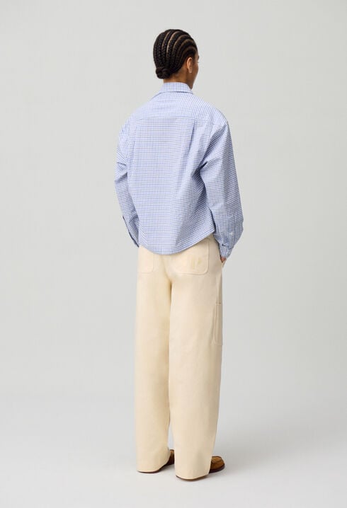 Chemise carreaux poches