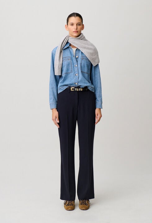 Tailored Straight-Leg Trousers