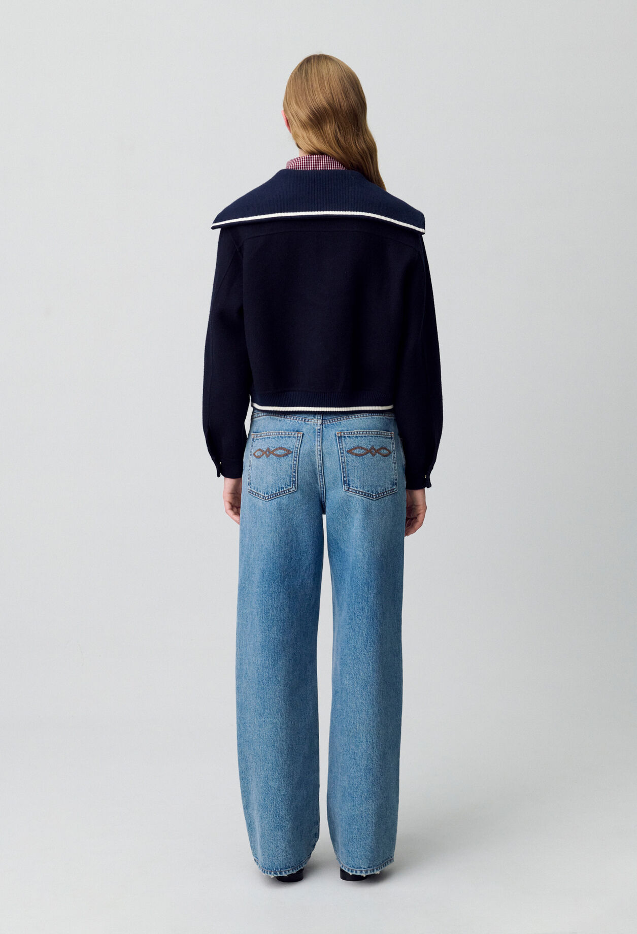 Manteau court laine