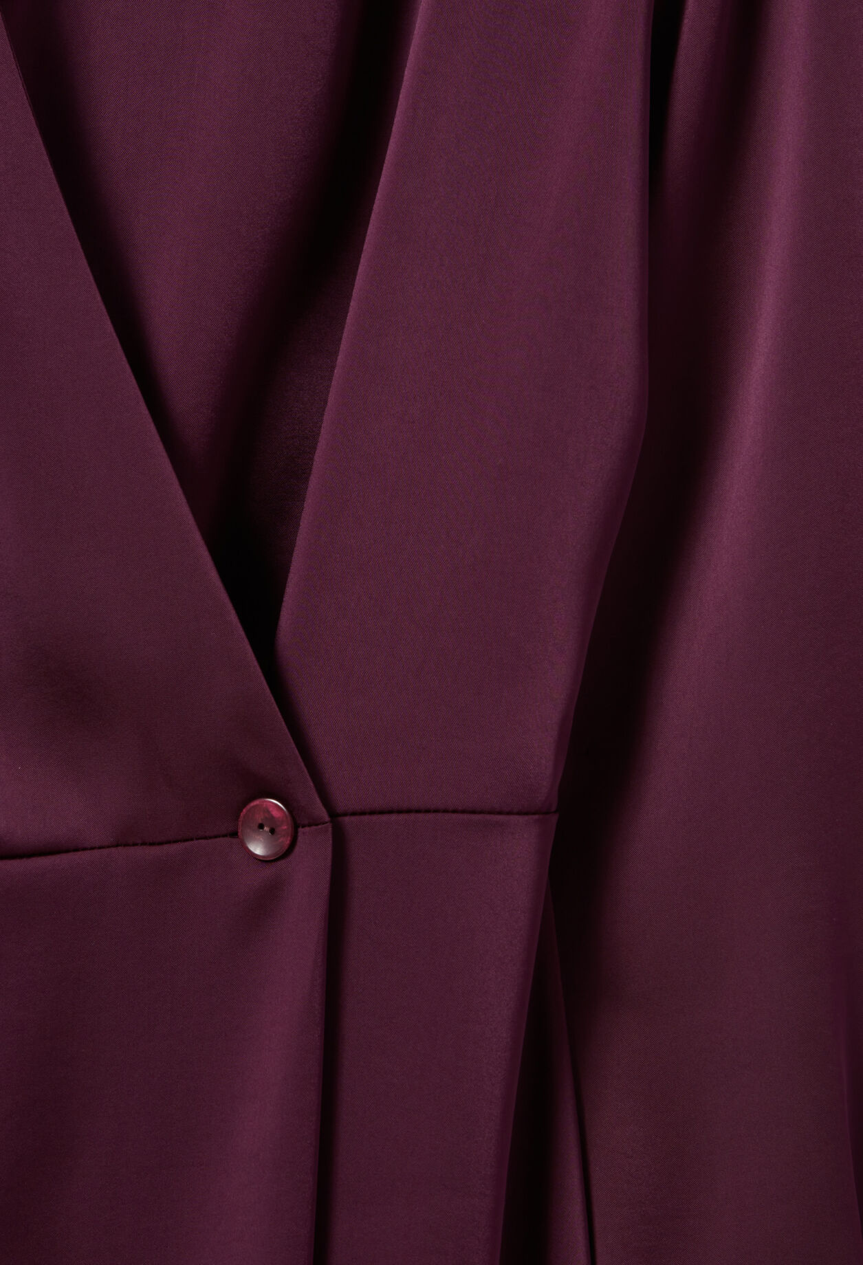 Robe longue fluide croisée bordeaux
