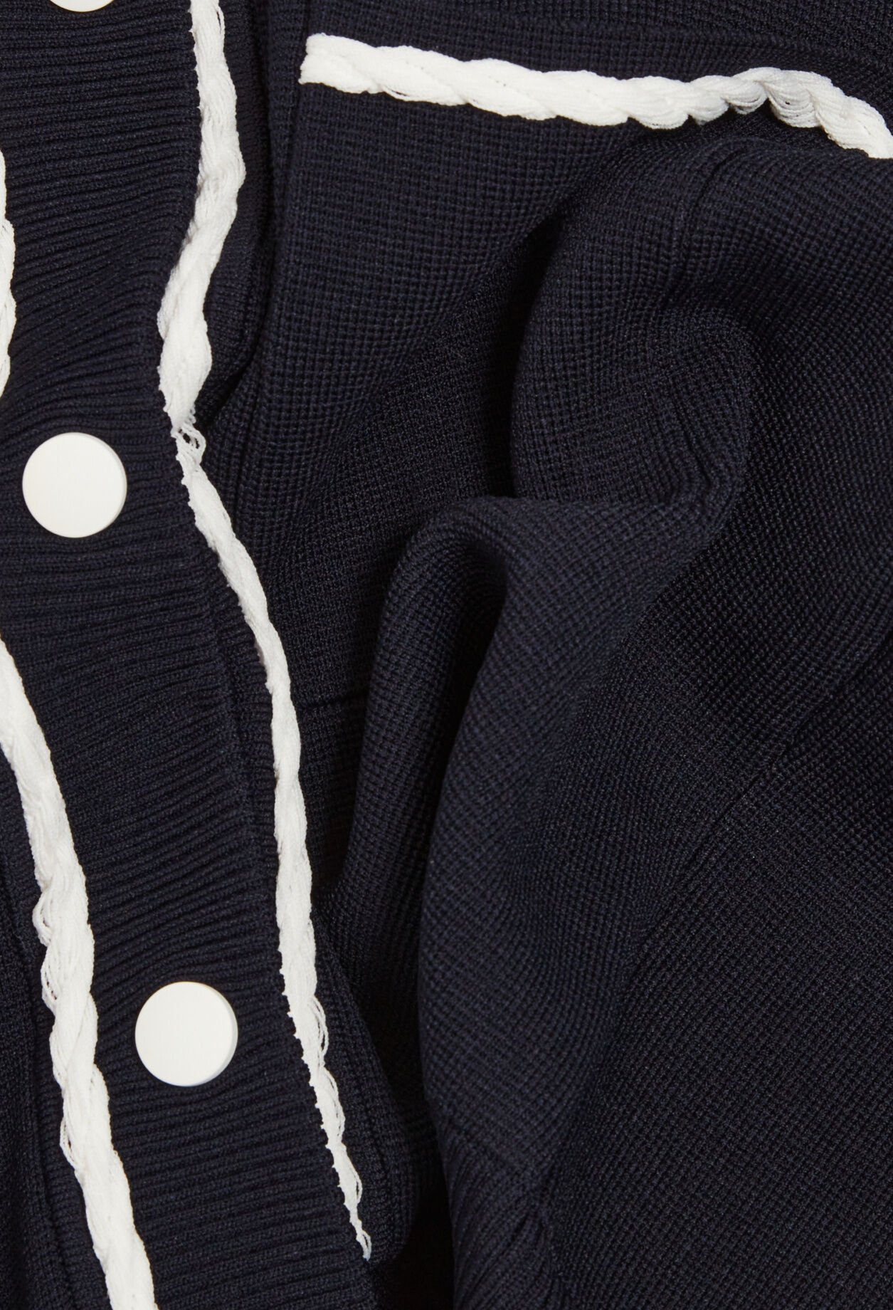 Cardigan liserés tressés