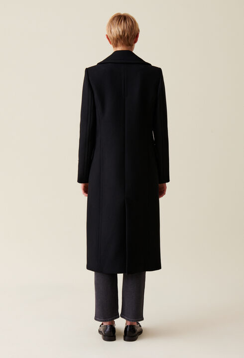 Long double-breasted coat