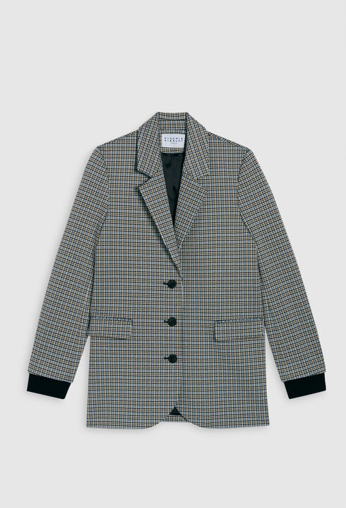 Veste à carreaux tailleur