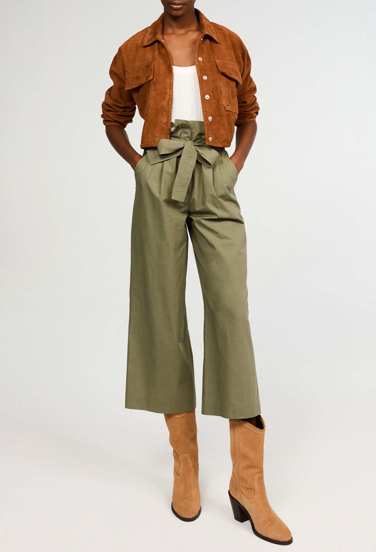 Pantalon évasé en coton biologique