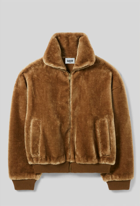 Veste fausse fourrure