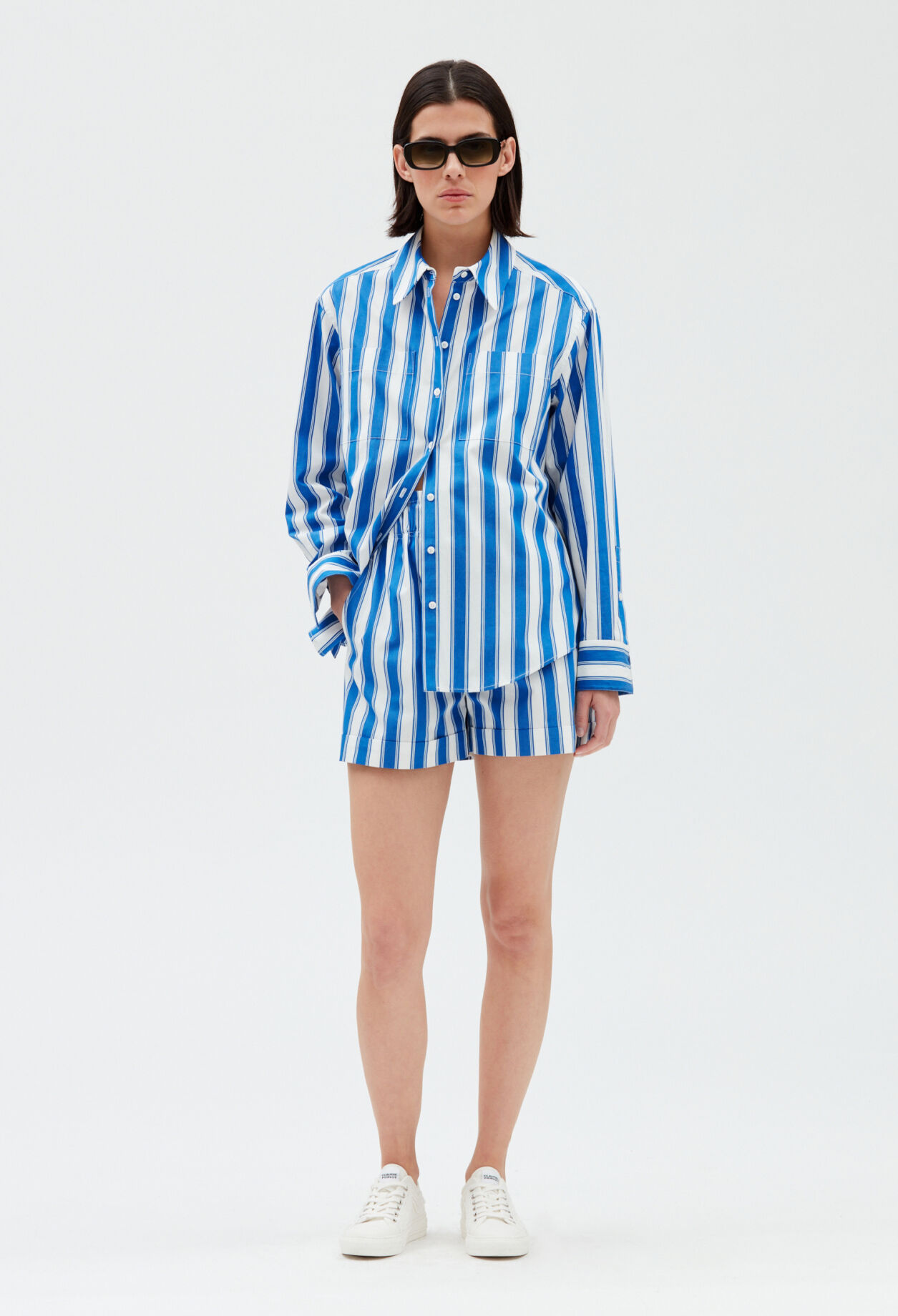 Chemise rayures bleue