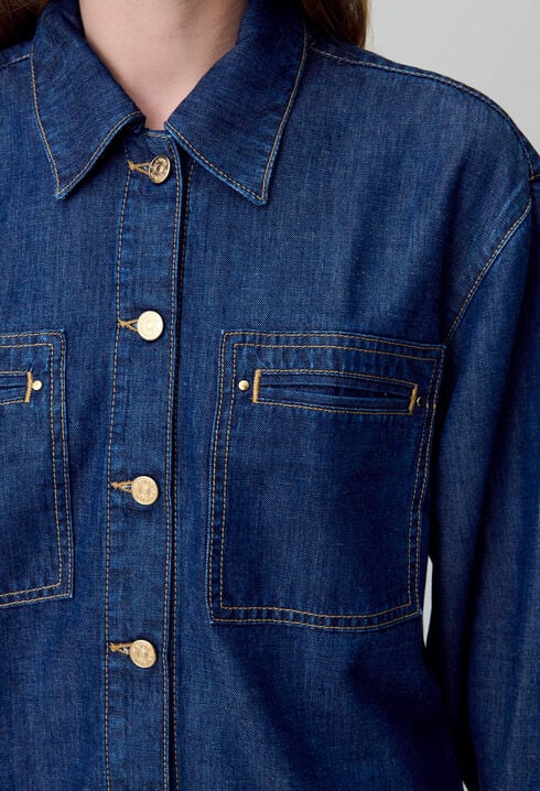 Oversized Denim Shirt