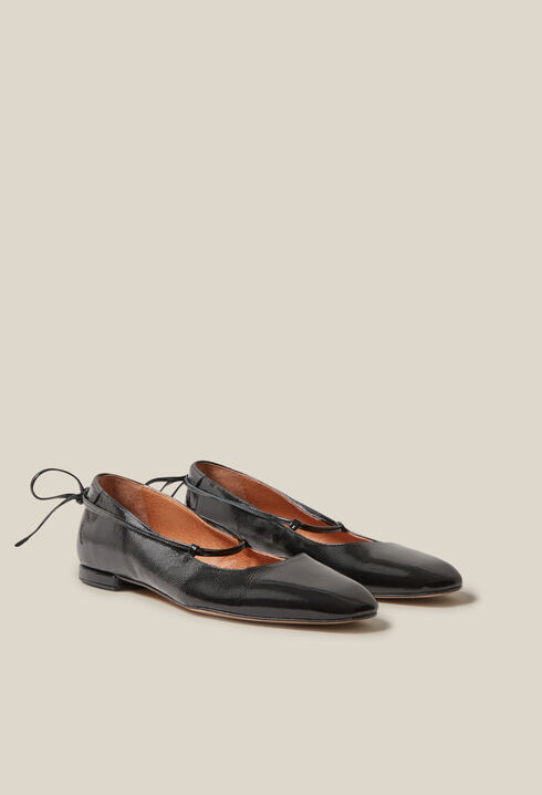Ballerine cuir vernis