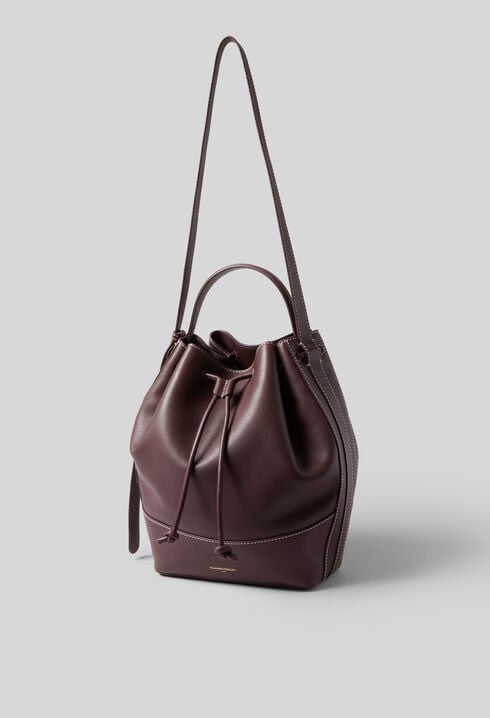 Grand sac seau cuir