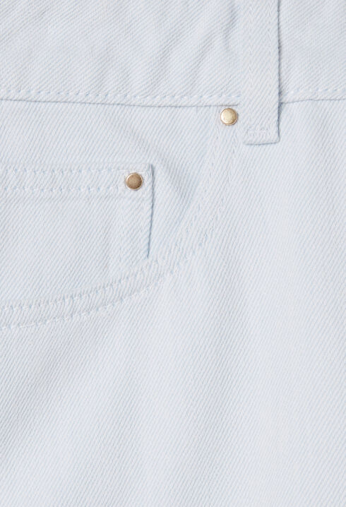 Jupe denim courte à plis