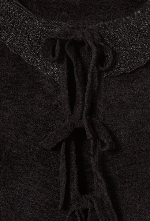 Cardigan maille velours