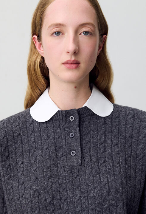 Pull col claudine