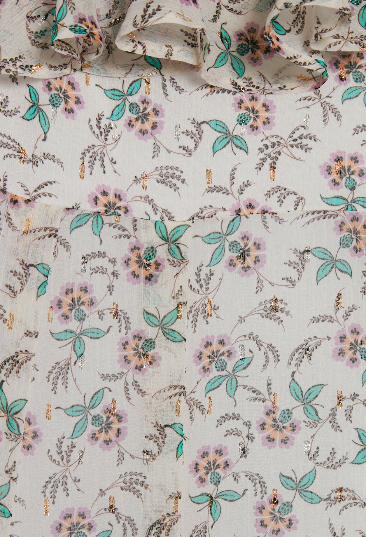 Robe asymétrique à volants