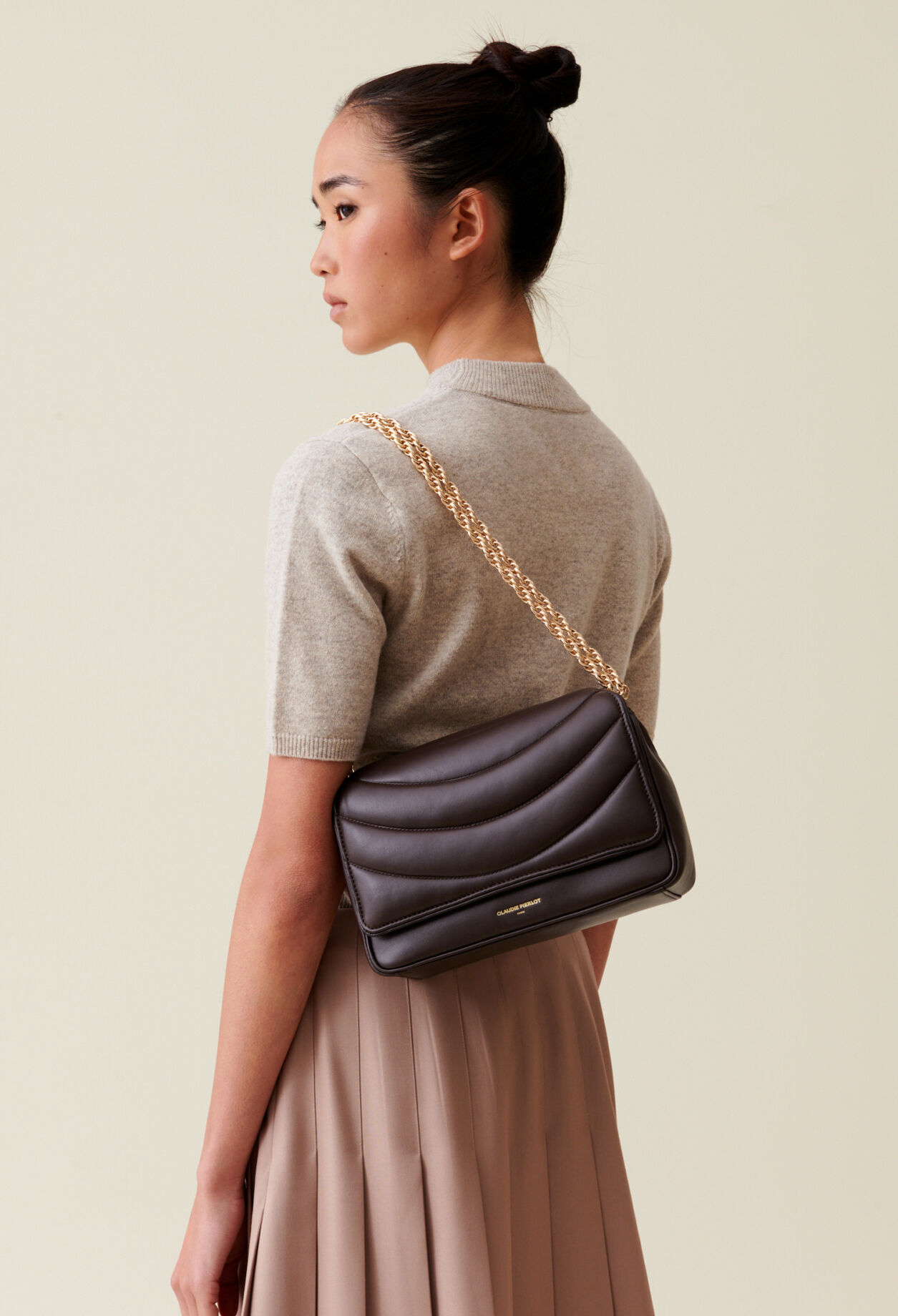 Sac Alba cuir matelassé chaîne