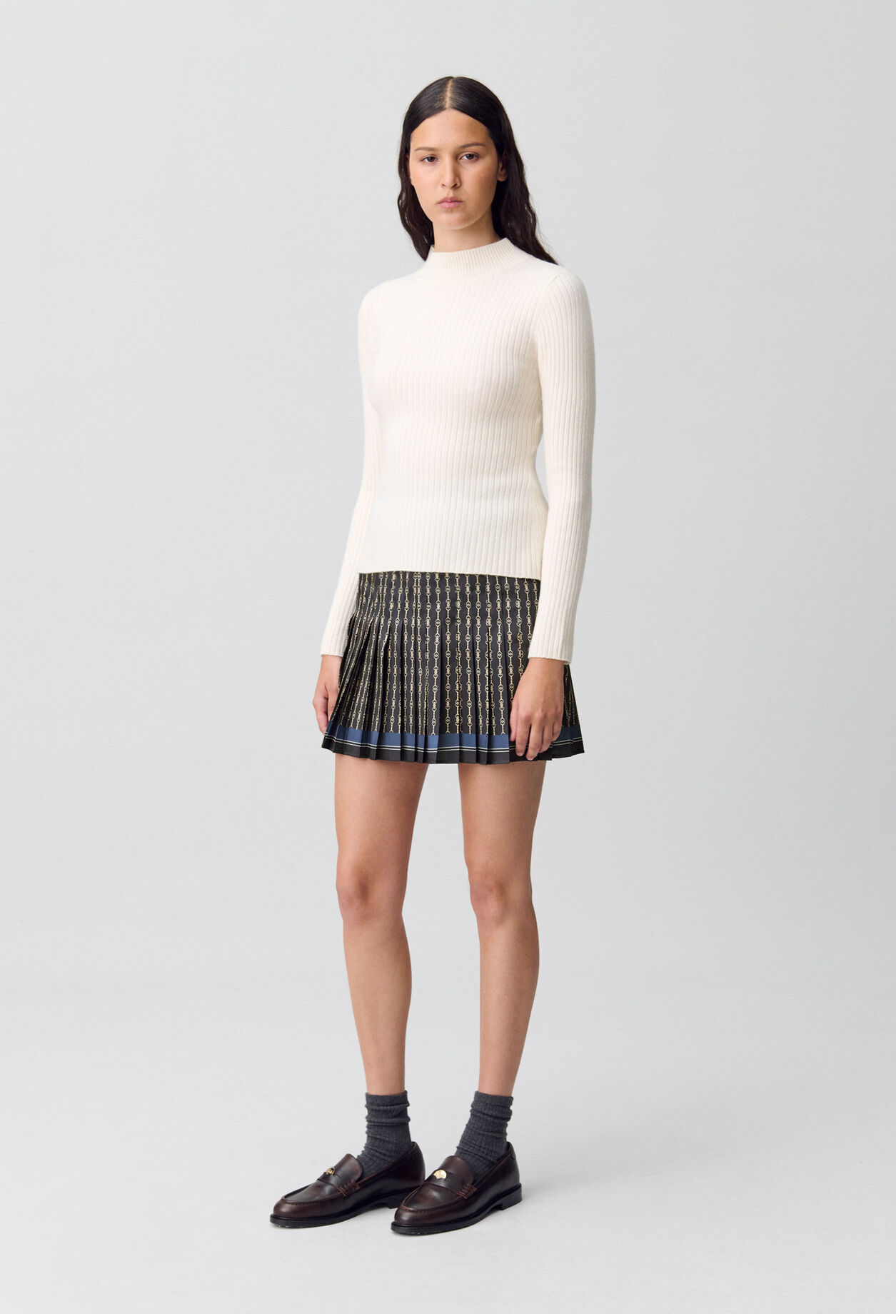 Pleated Mini Skirt
