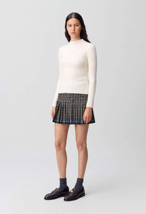 Pleated Mini Skirt