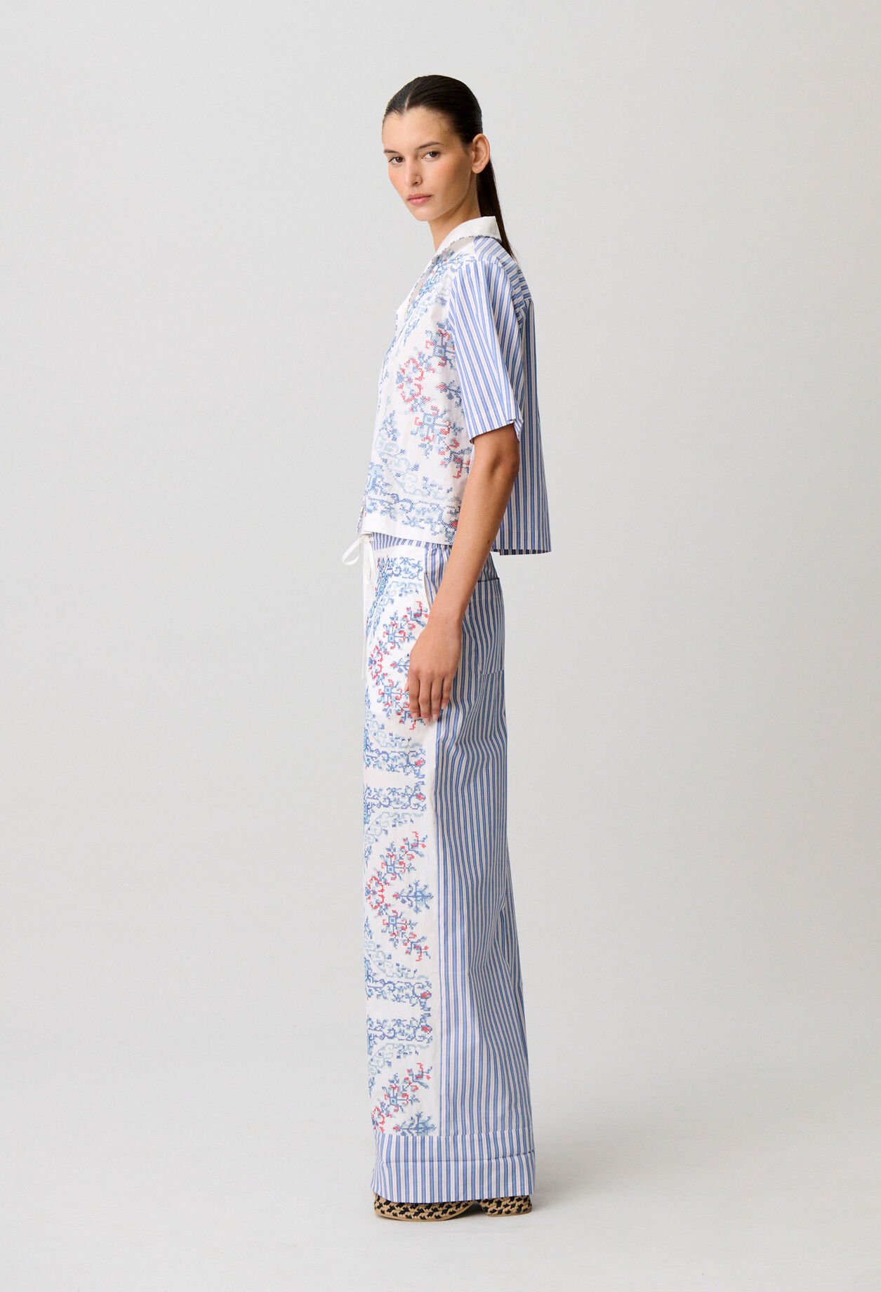 Striped cotton shirt