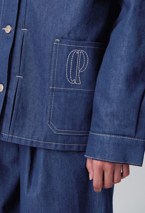 Veste denim droite