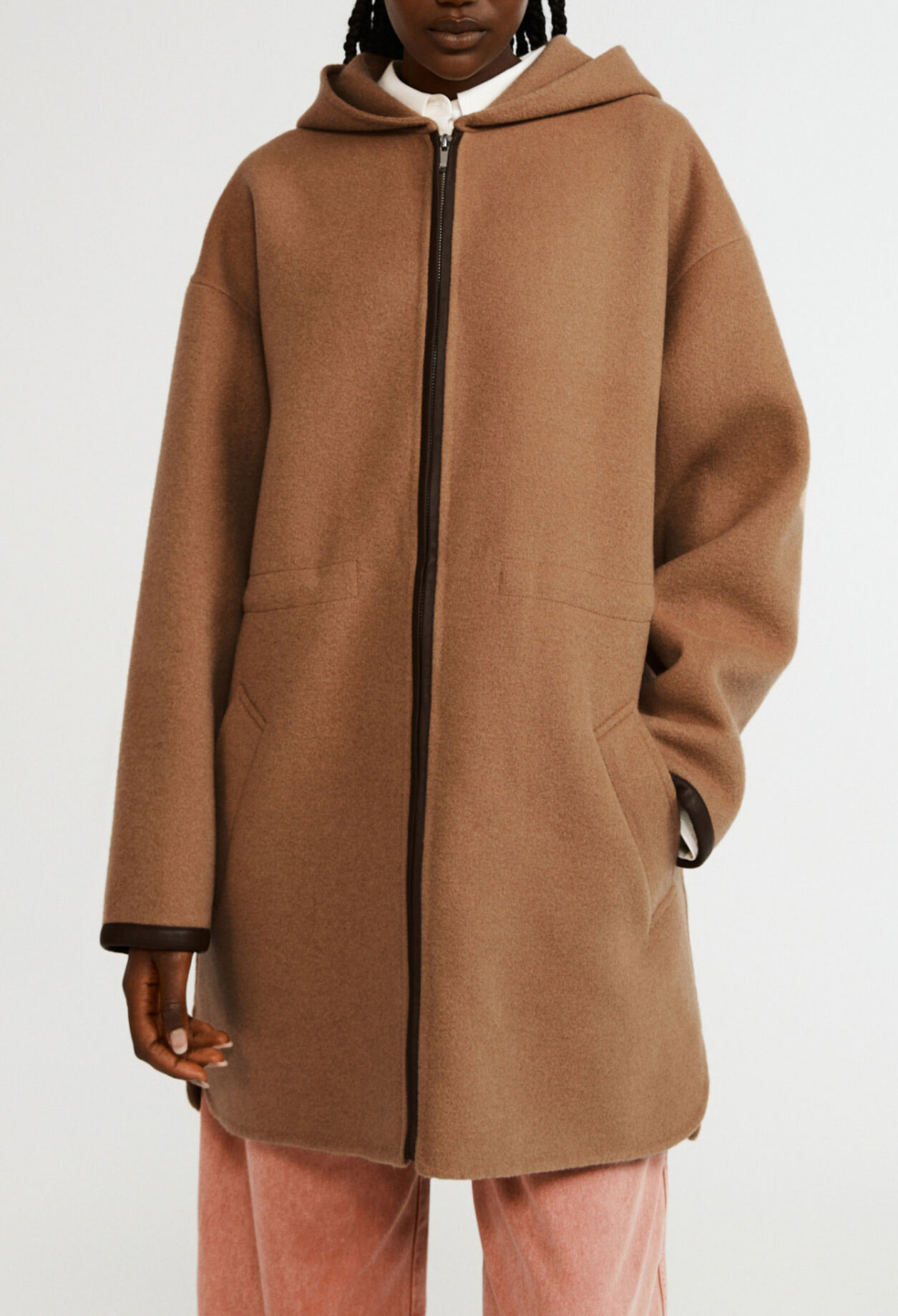 Hooded coat