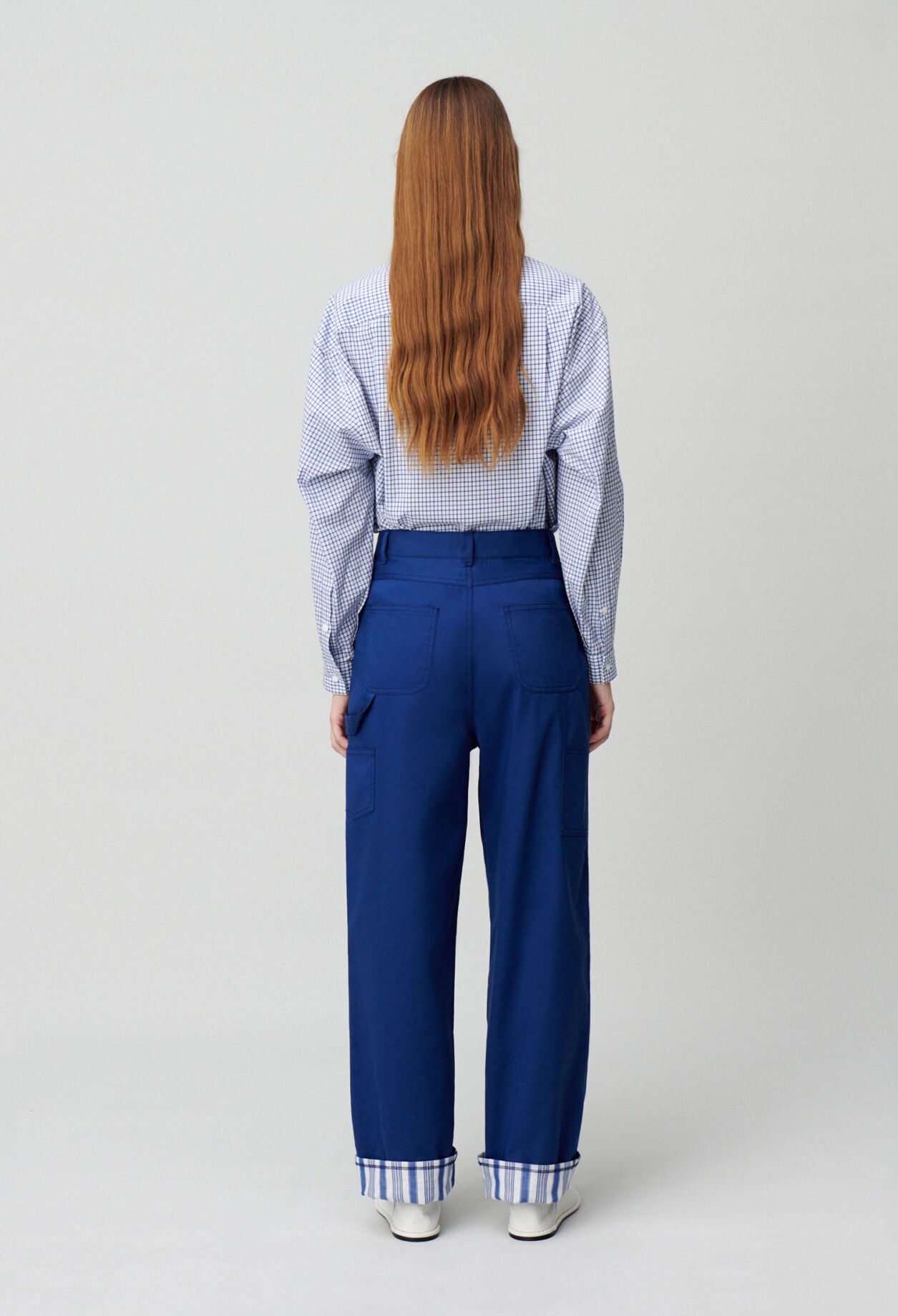 Pantalon ourlets à rayures