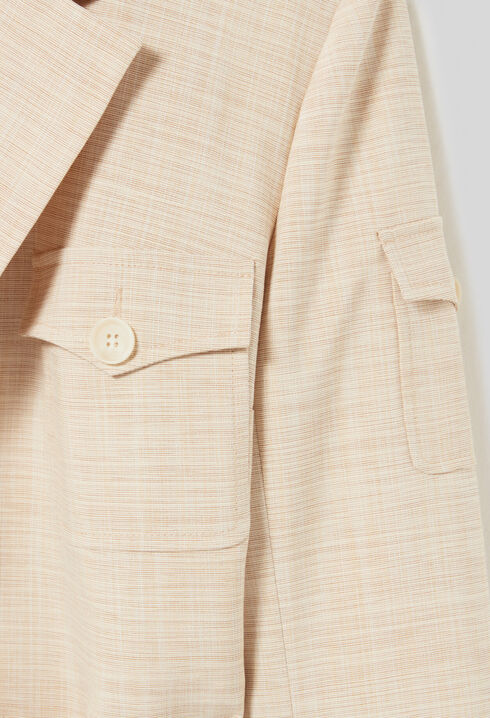 Veste saharienne ceinturée