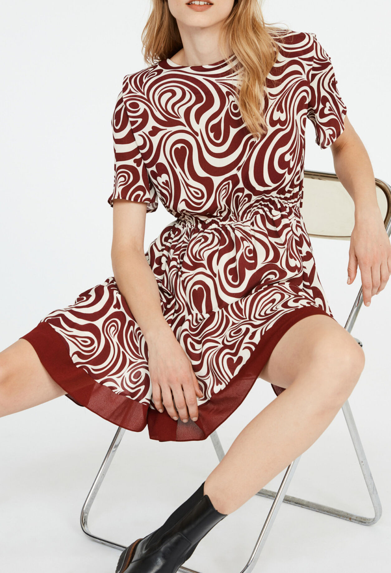 Robe courte imprimés cœur