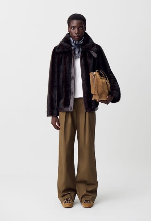 Manteau fausse fourrure