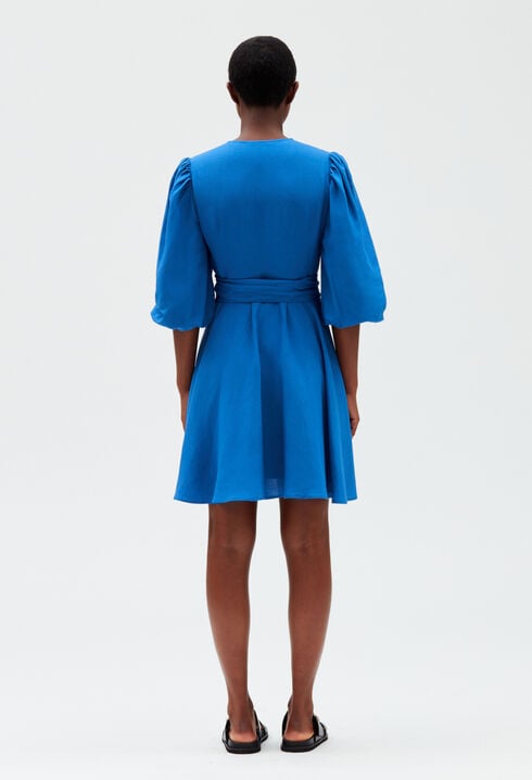 Short wraparound dress