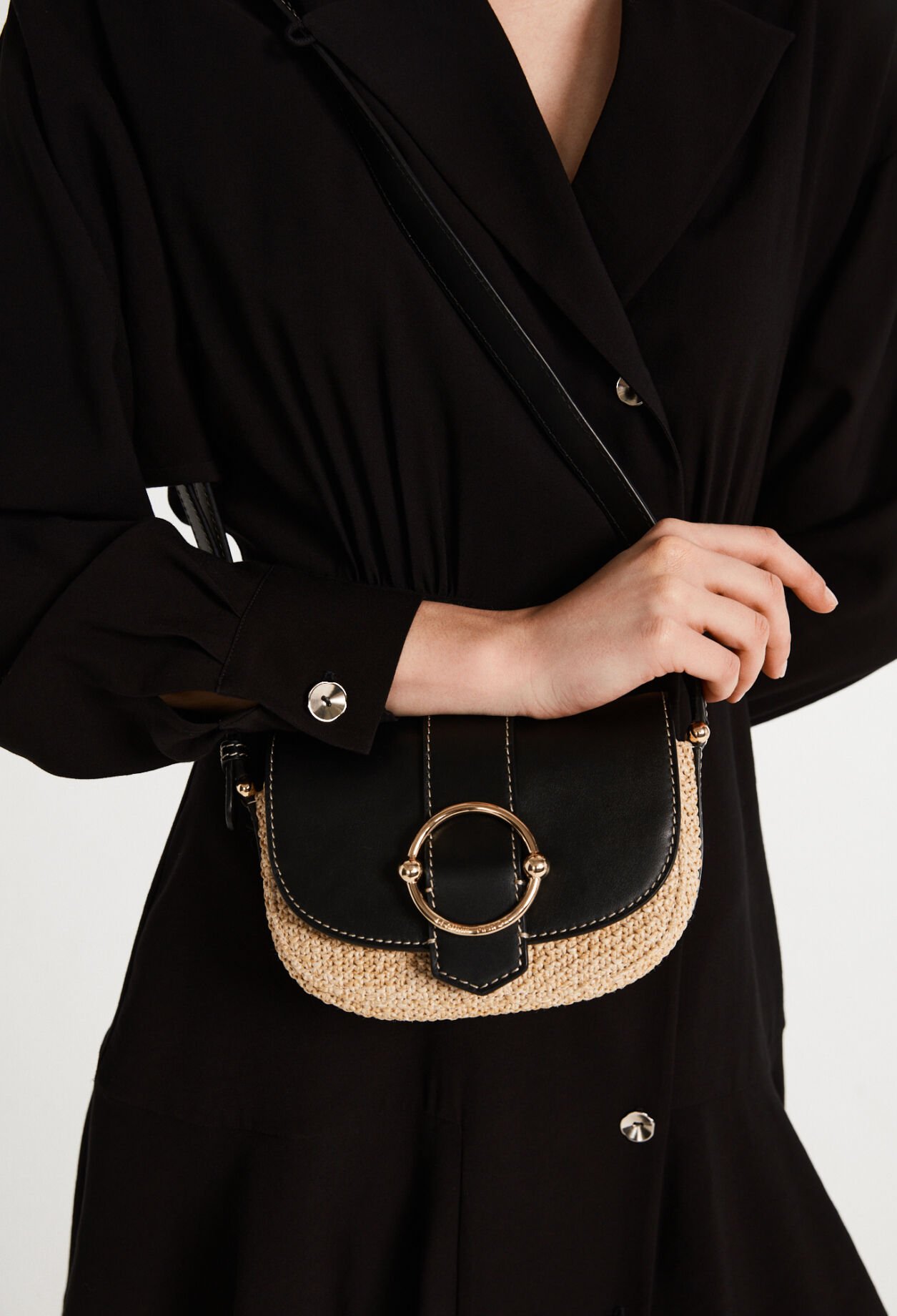 Leather messenger bag