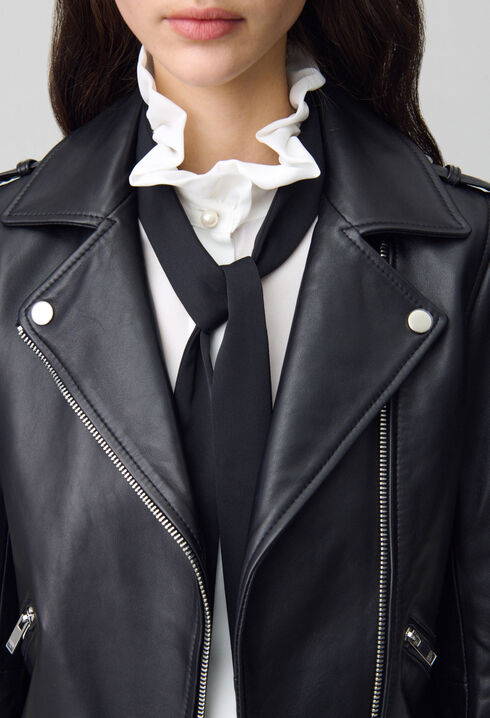 Smooth leather jacket 