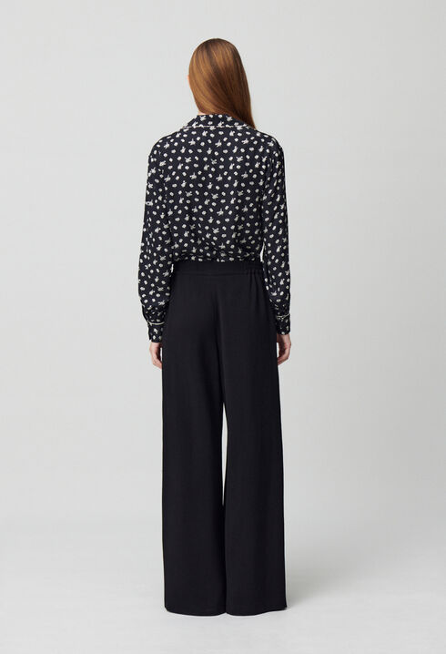 Pantalon fluide élastiqué