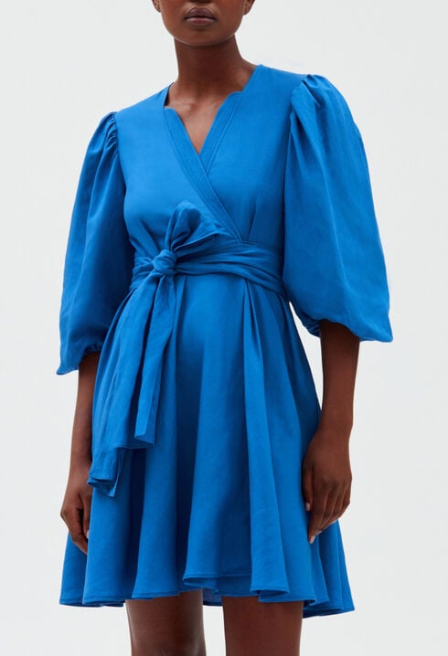 Short wraparound dress