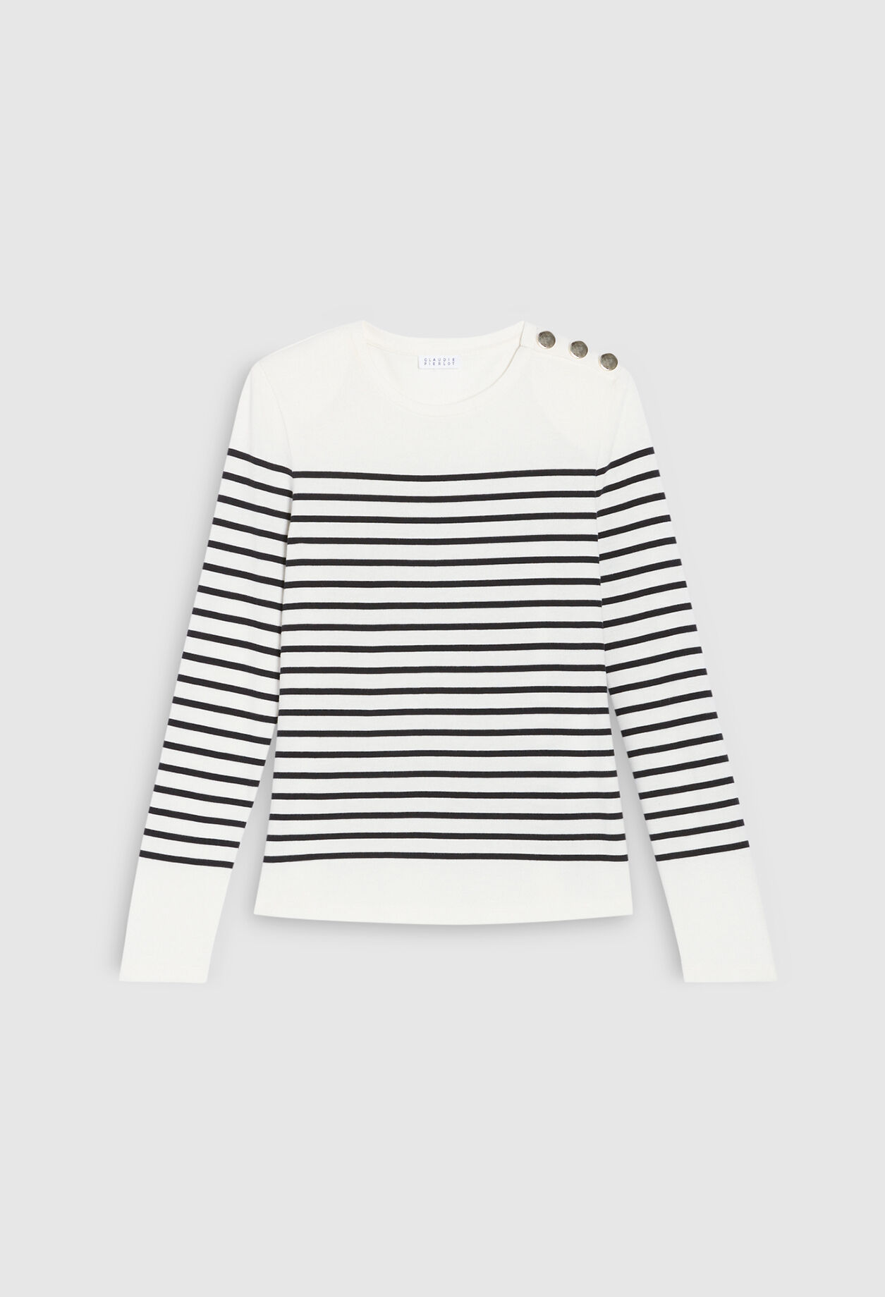T-shirt with long viscose sleeves