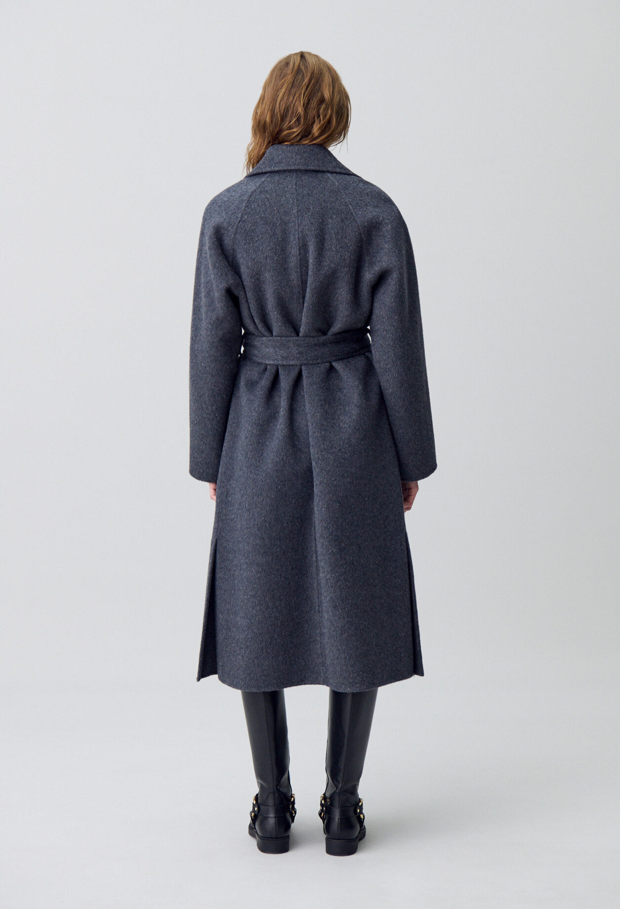 Belted Long Wool Coat