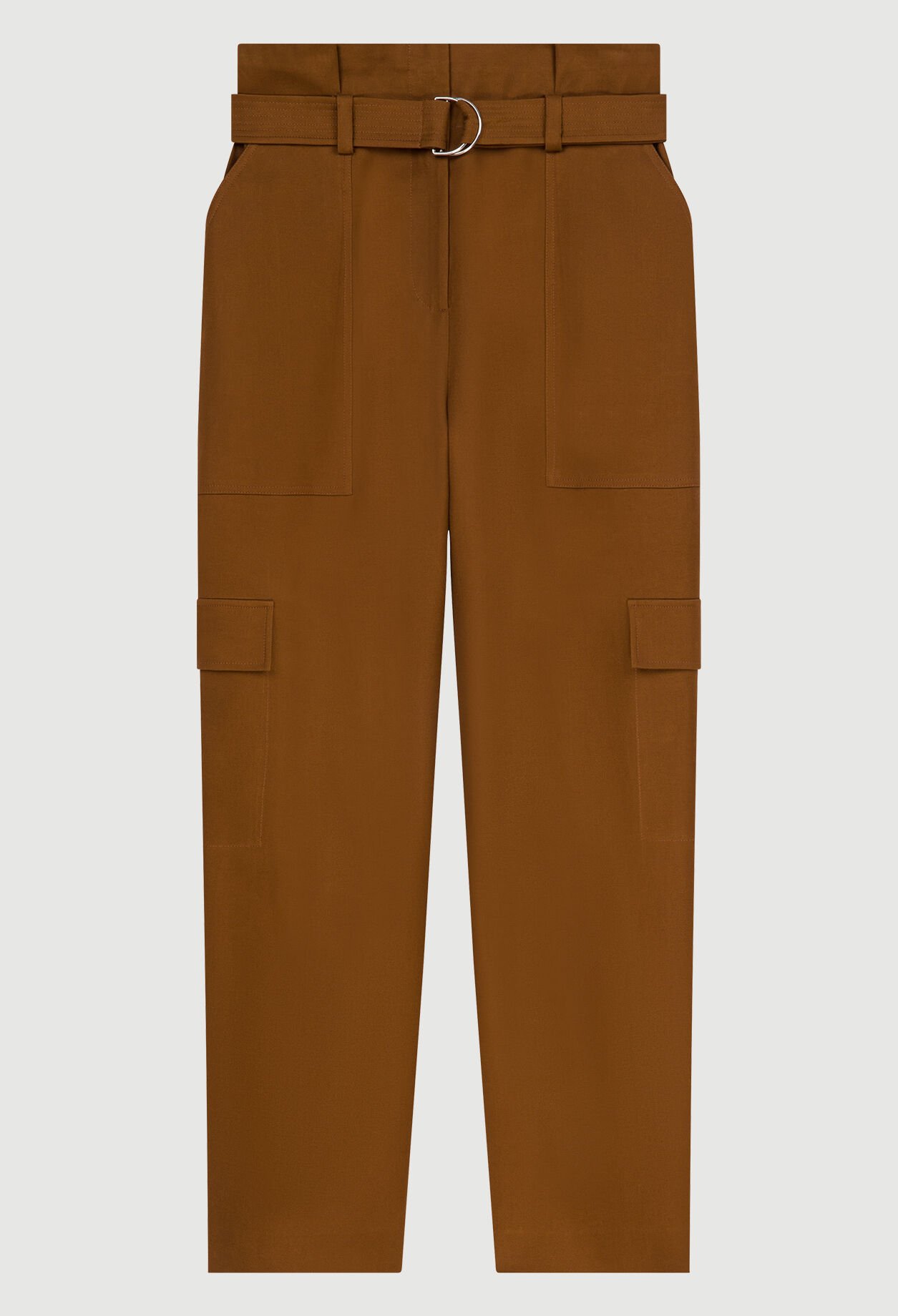 Straight-leg trousers with pockets
