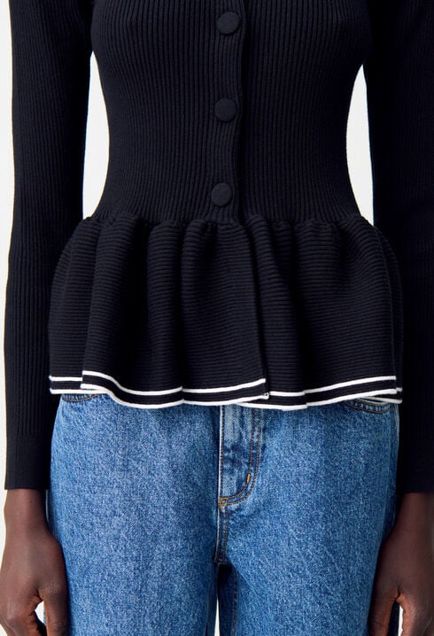 Cardigan maille cintré