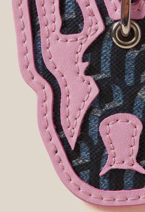 Jean Toto two-tone keyring