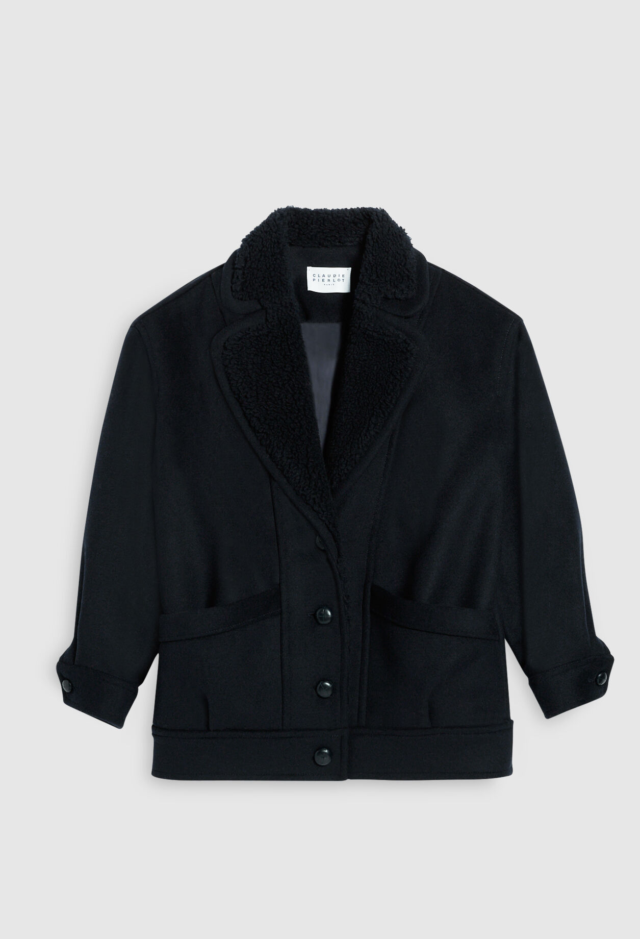 Short wool coat