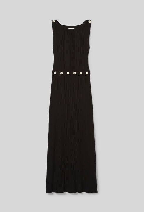 Robe mi-longue en maille
