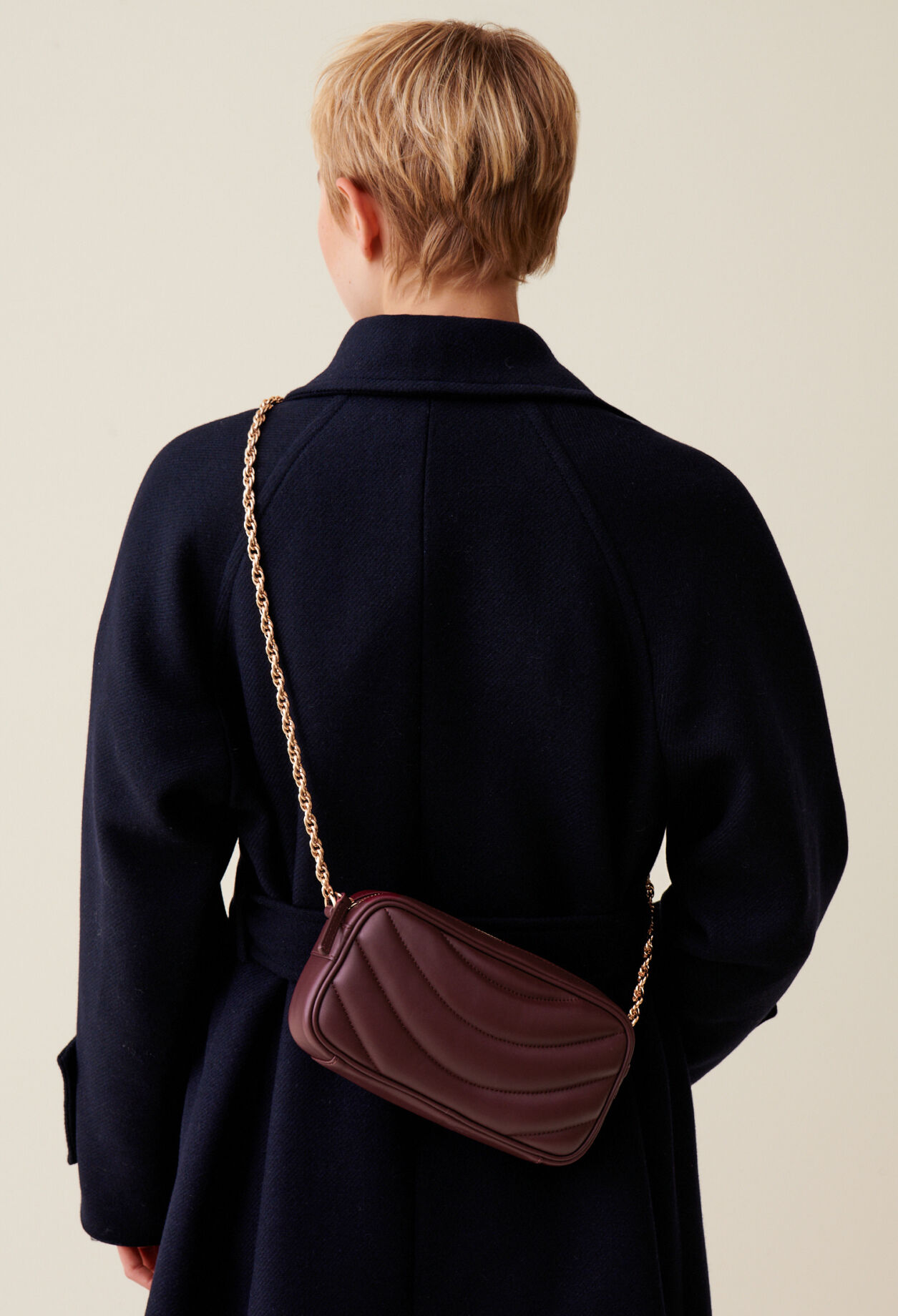 Matte Leather Quilted Alba Bag