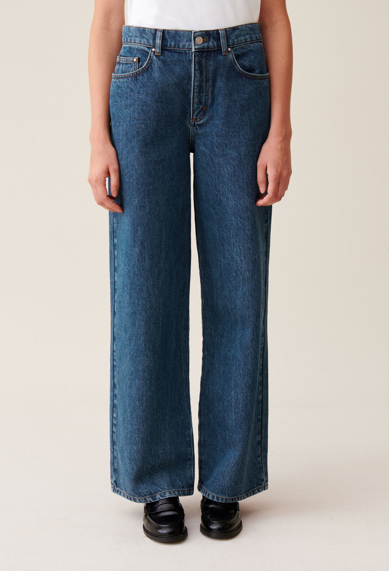 Michel jeans in dark baggy denim
