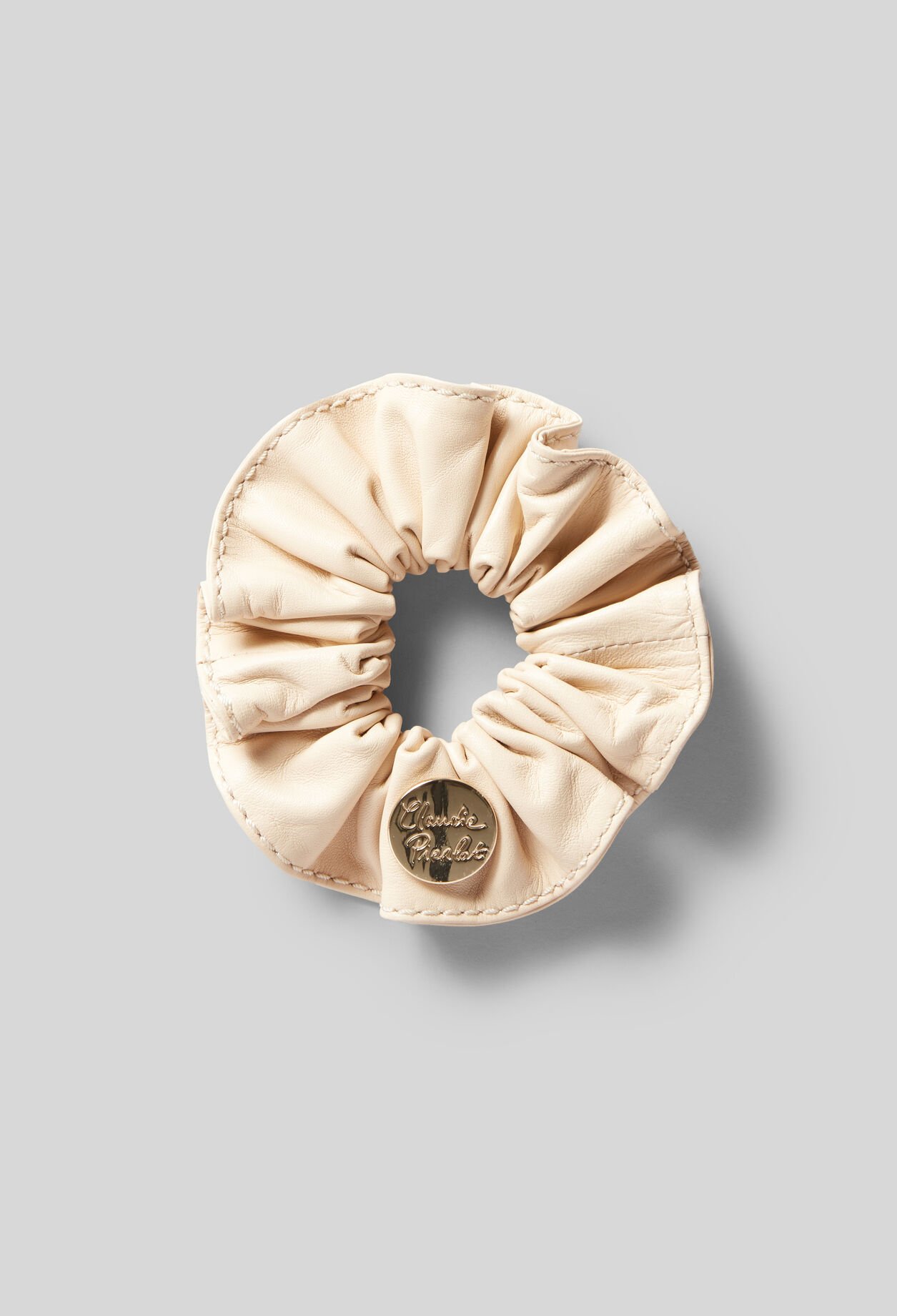 Chouchou cuir avec bijou