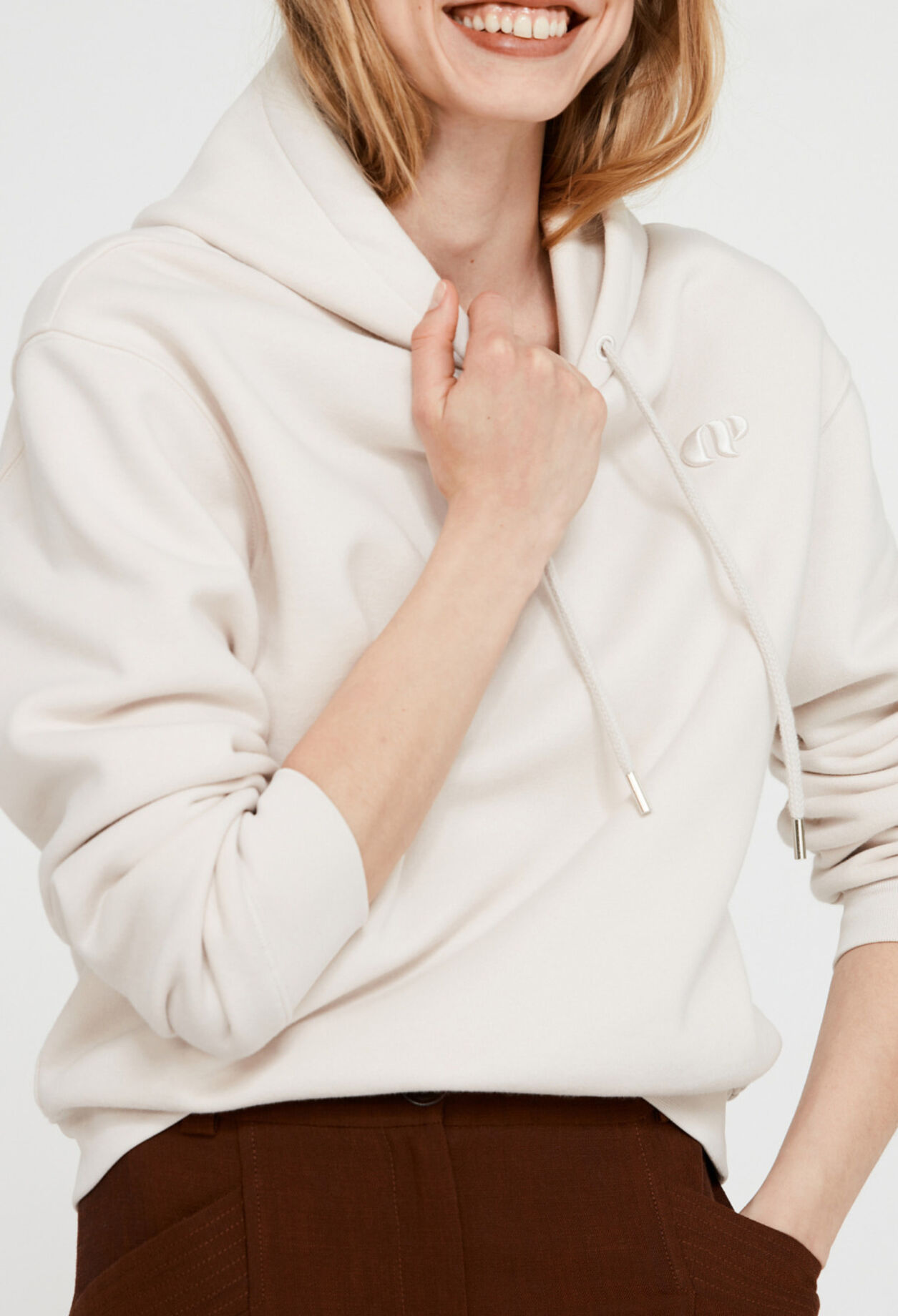 Sweatshirt vanille logo CP